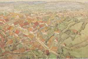 Drawing of Bibracte